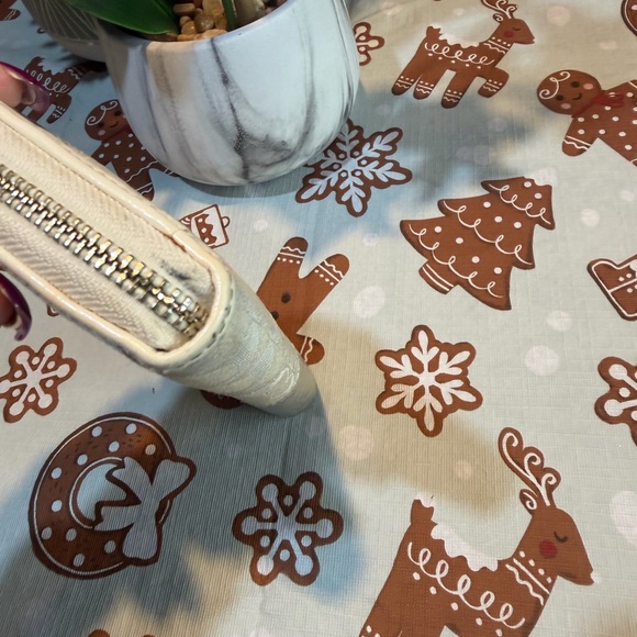 Coach Silver and Cream Women's Wallet - Picture 9 of 11